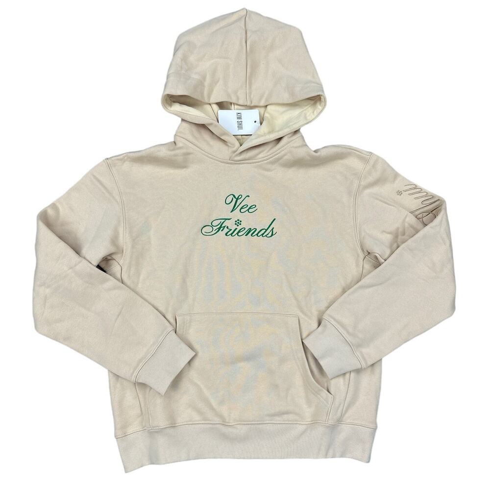 Kim Shui - VeeFriends x Driven Dragon Unisex Hoodie in Beige & Green